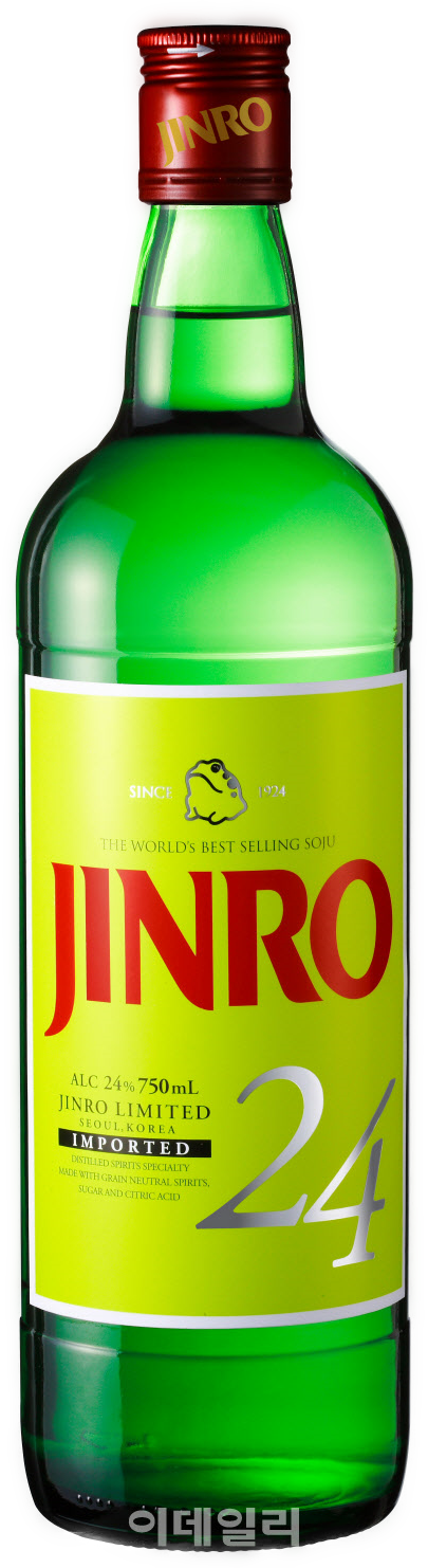 JINRO 24 real product bottle